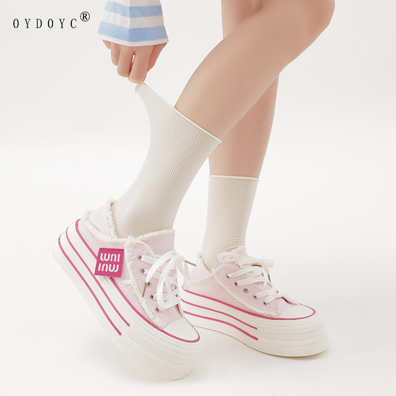 OYDOYC 夏季薄款白色冰冰袜女糖果色堆堆袜日系中筒袜天鹅绒长袜
