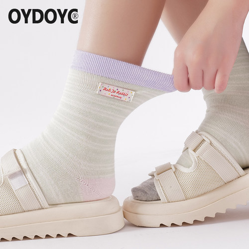 OYDOYC四季款纯棉中筒袜
