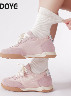 OYDOYC 白色中筒袜子女款堆堆袜夏季竖条双针纯棉袜日系百搭长袜