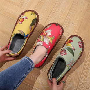 国风包根居家棉鞋TPR橡胶加厚软底防滑保暖无异味舒适加绒加厚