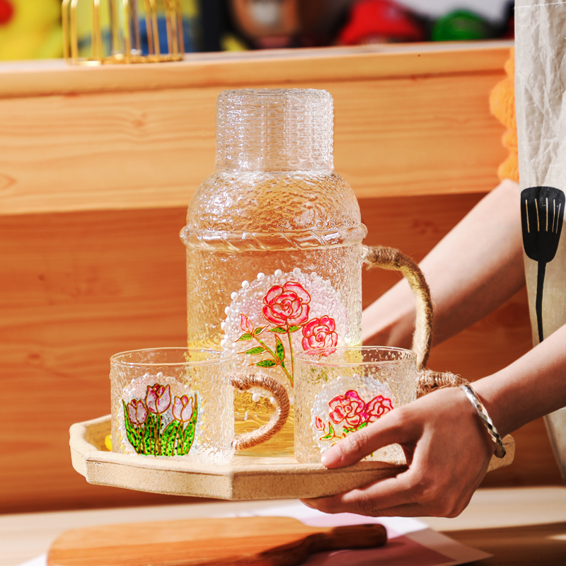 凉水壶高硼硅玻璃复古耐高温水杯