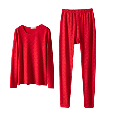 女士加肥加大码本命年内衣套装