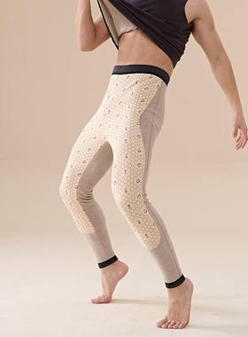 意大莱男士瘦长版冬季高腰2双层貂绒加绒厚贴护暖敷裤保暖裤4679