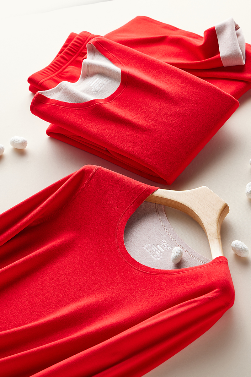 意大莱长袖情侣27562656蚕丝德绒