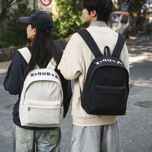 休闲双肩包女短途旅行背包书包
