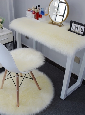 女孩草席咖床下绿蓝色加厚Ragolle毯极简轻奢茶几毯公主自习地毯