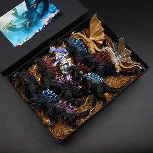 哥斯拉怪兽之王手办玩偶玩具恐龙模型哥吉拉公仔摆件基多拉礼物