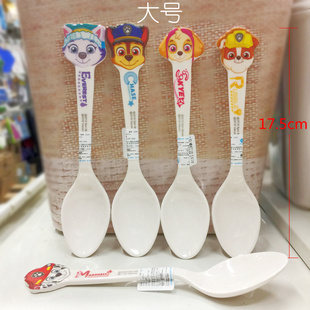 希尔卡通汪汪队立大功长柄勺密胺儿童餐具吃饭勺宝宝辅食喂饭勺子