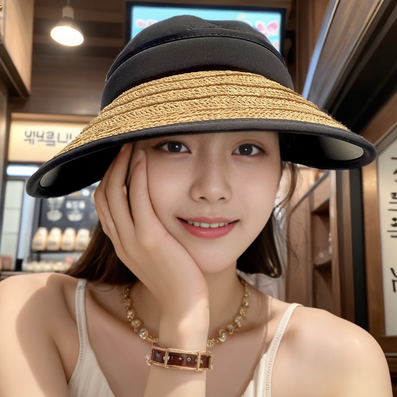 帽子户外大檐遮阳女防晒