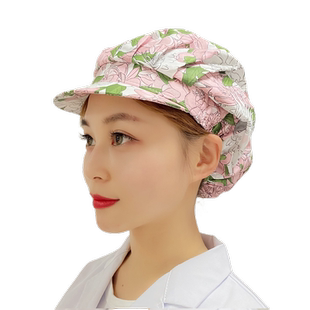 头套厨房工作帽子防尘厨师帽女家用炒菜帽子防油帽防掉头发做饭戴