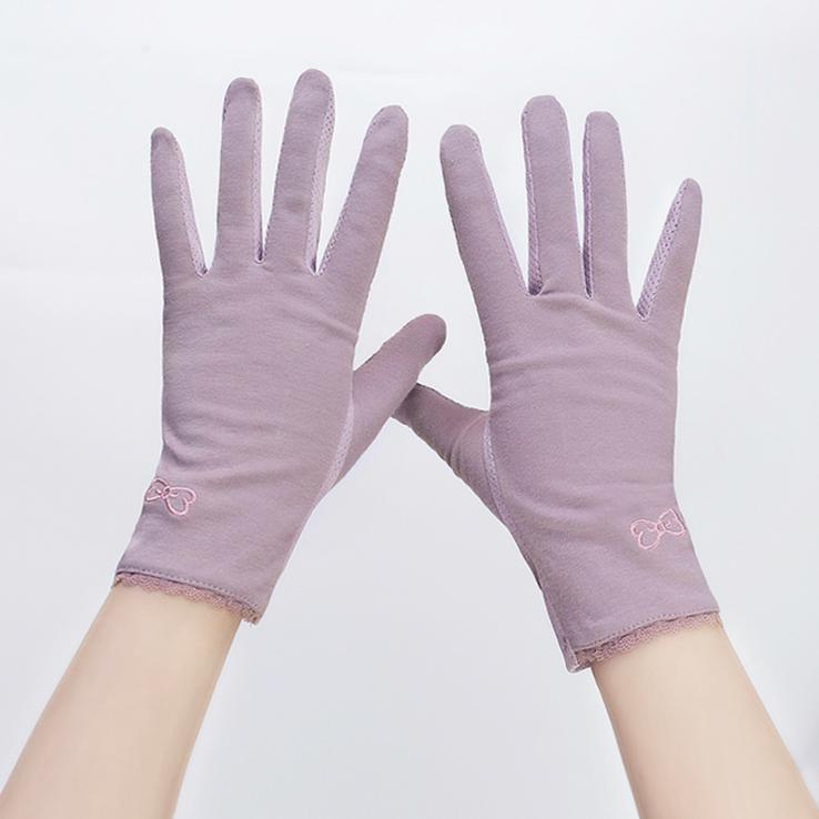 薄款棉质透气弹力骑电车防晒手套