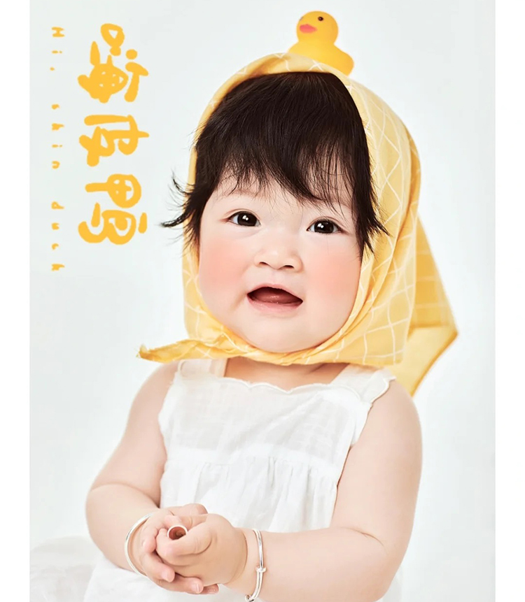 韩版波点印花儿童小方巾