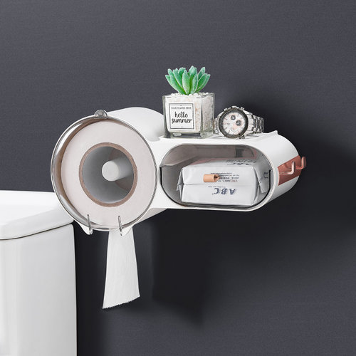 创意免打孔洗脸巾纸巾置物架