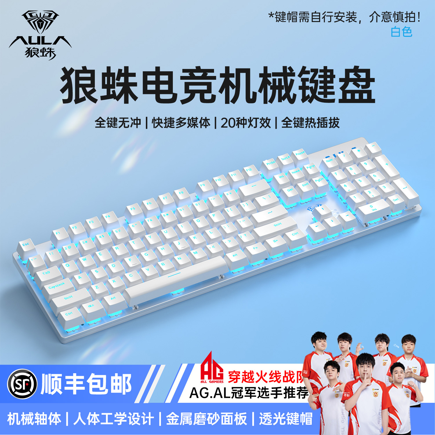 【十年老店】狼蛛热插拔机械键盘