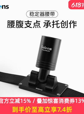 Selens稳定器腰带单反相机稳定器支架手机云台背带视频直播拍摄vlog防抖跟拍适用于大疆RSC2/RS2/RS3智云云鹤