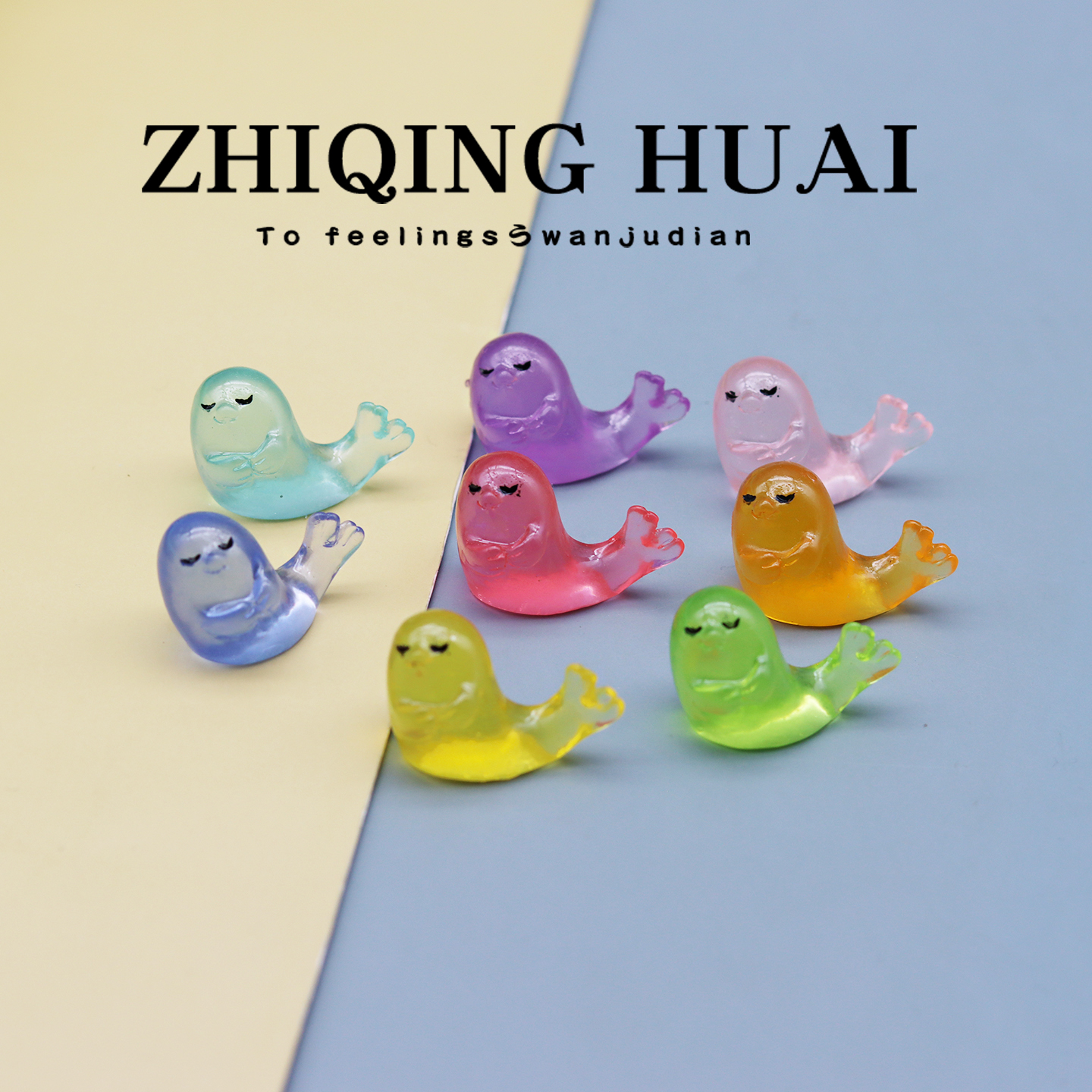 独立盲袋迷你仿真小海豹动物模型