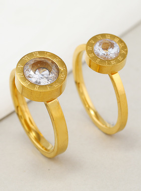 焊牌罗马数字元素镶锆石