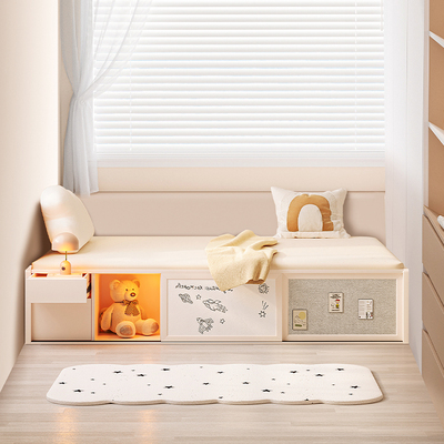 榻榻米地台儿童新型榻榻米落地床小户型一体衣柜组合床单人床定制