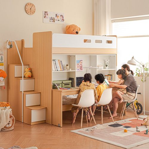 【全网热销1w+】上床下桌组合床