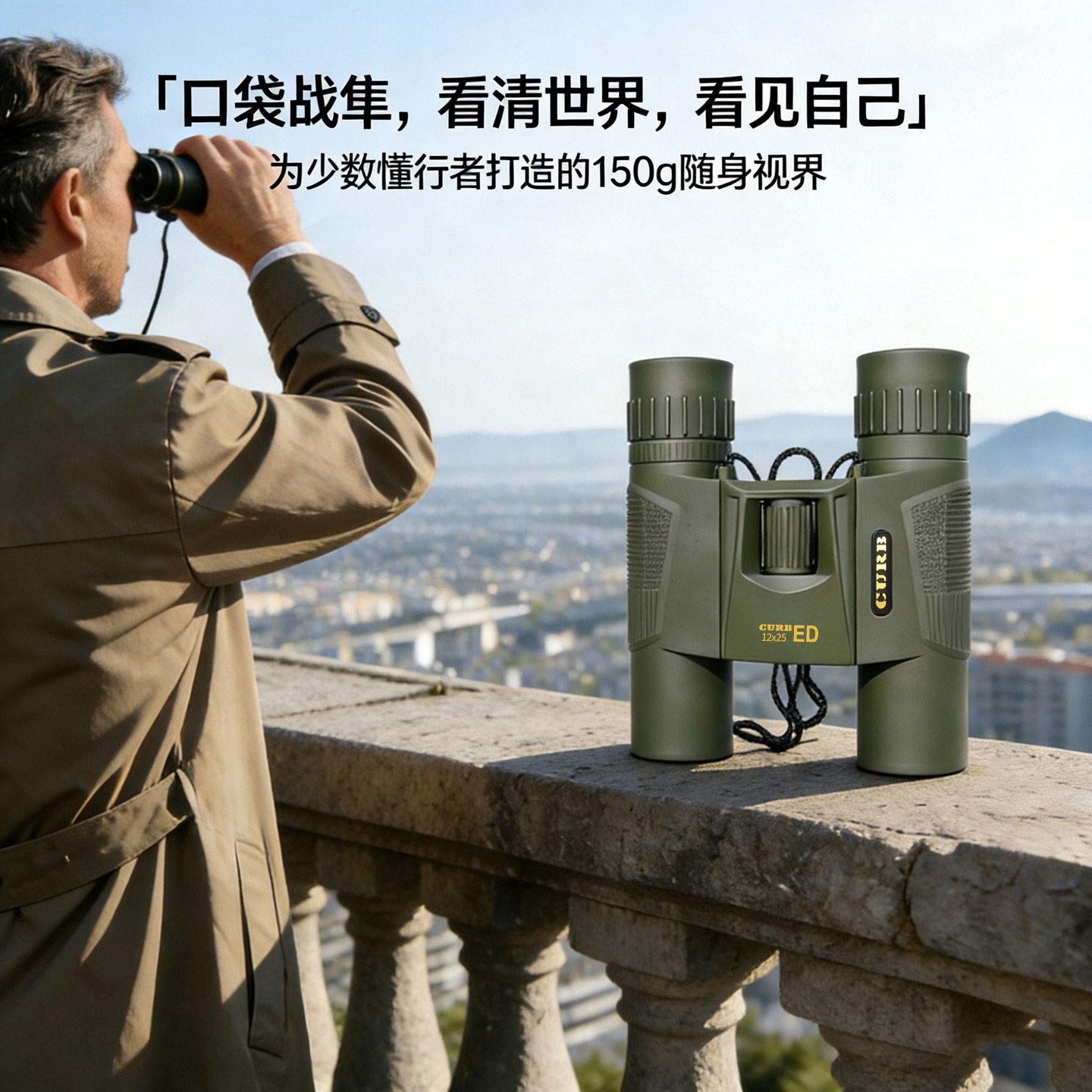 curb望远镜高倍高清专业便携双筒微光夜视日夜两用户外剧院球赛