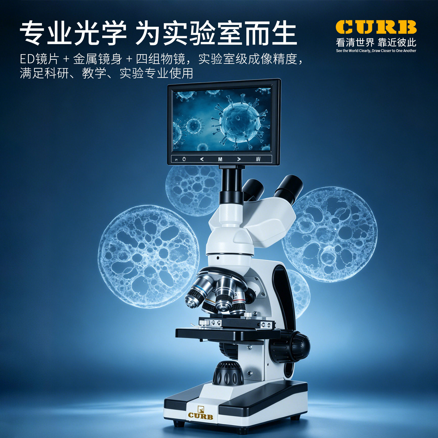 CURB专业数码显微镜科研教学