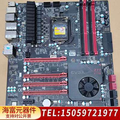 EVGA Z77 FTW 玩家主板 无挡片 ！