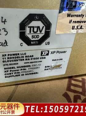 XP Power静电电压源ESC-1D，型号FP6293R1
