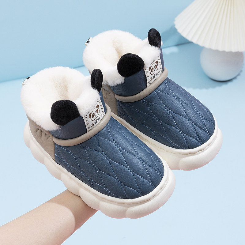 儿童雪地靴冬季男童女童加绒加厚保暖宝宝棉鞋中大童防水短靴子