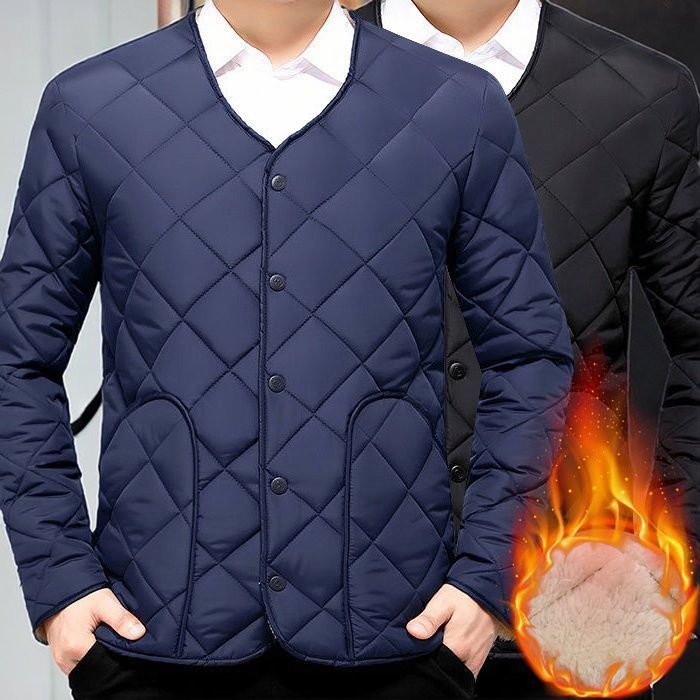 棉衣外套男士2025冬季新款加绒加厚棉袄工作夹克棉服防风保暖内胆