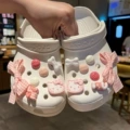 Pink Fabric Cat [14 Shoe Buckles Not Including Shoes]