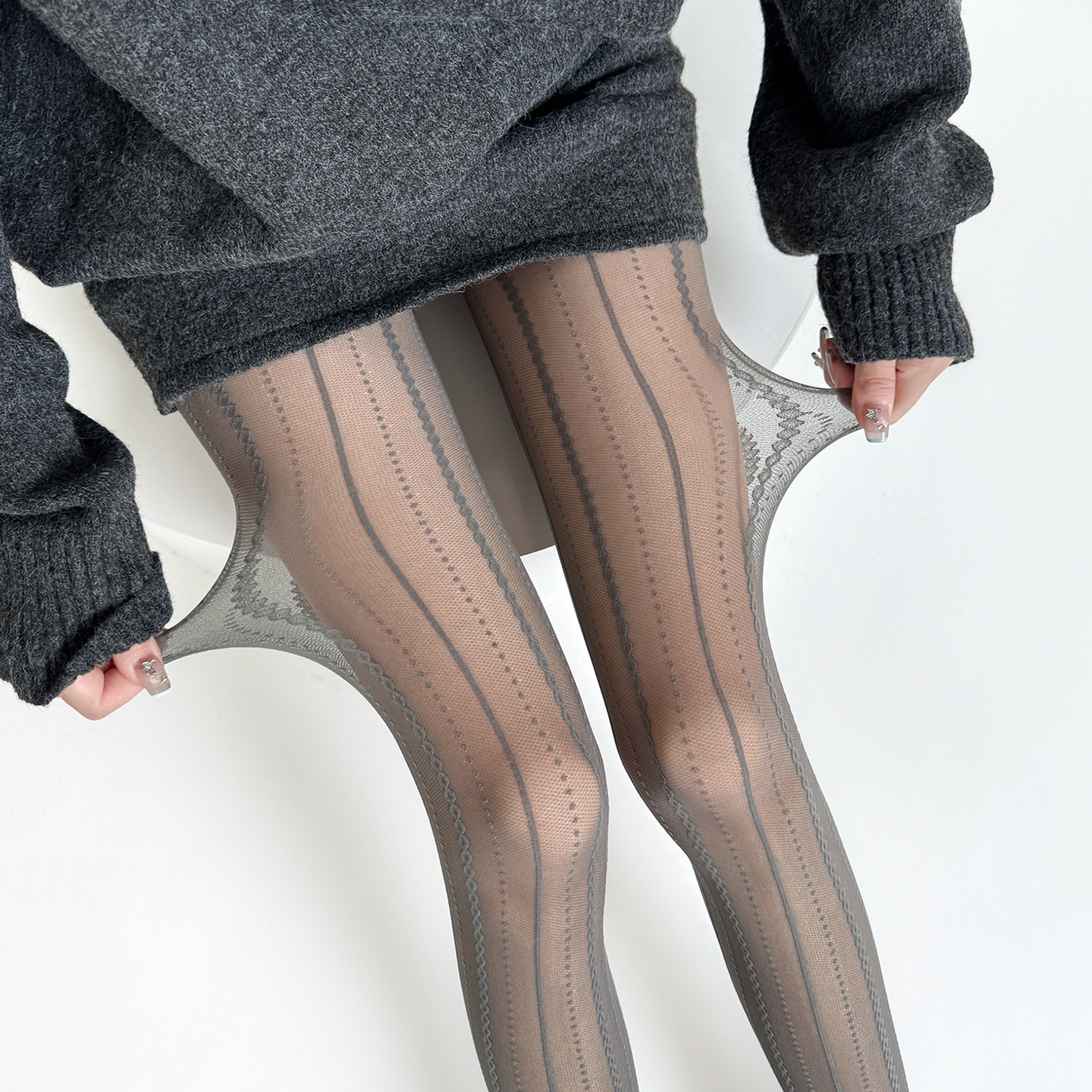 灰色丝袜竖条纹蕾丝连裤女提花性感黑丝麻花点点春秋超薄内搭裤袜,女士内衣/男士内衣/家居服,连裤袜/打底袜,淘宝优惠券,粉丝福利购,淘宝优惠卷