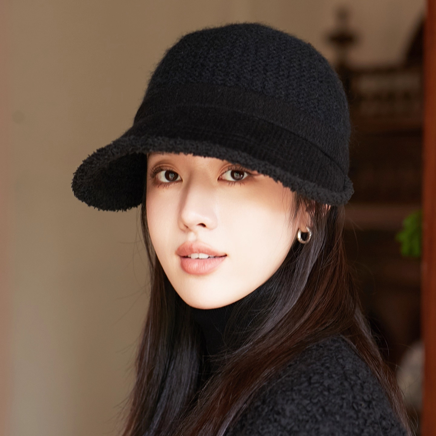 2025新款日系帽子女士秋冬季保暖针织毛线帽显脸小渔夫帽韩版盆帽,服饰配件/皮带/帽子/围巾,帽子,淘宝优惠券,粉丝福利购,淘宝优惠卷