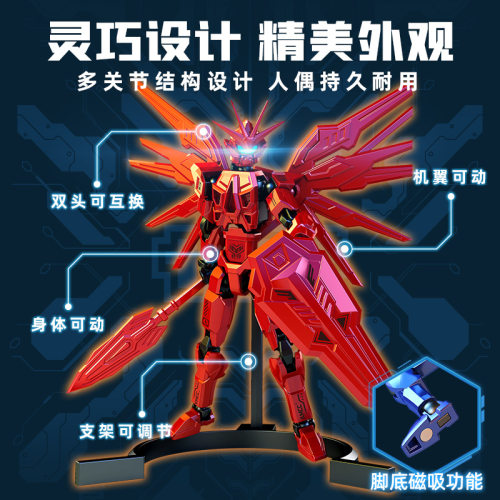 磁吸新款dummy幸运13人偶多关节可动3d打印萝卜小人儿童礼物玩具