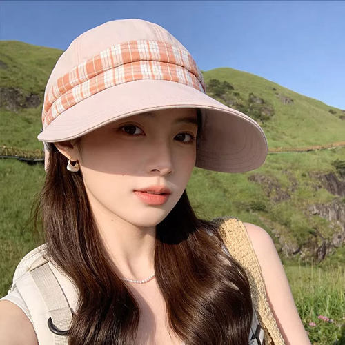 赵露思遮阳帽女士夏季防紫外线大帽檐防晒帽新款显脸小百搭帽子女