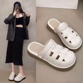 女包头洞洞鞋 外穿孕妇透气单鞋 2026新款 两穿包头半拖鞋 春夏季 凉鞋