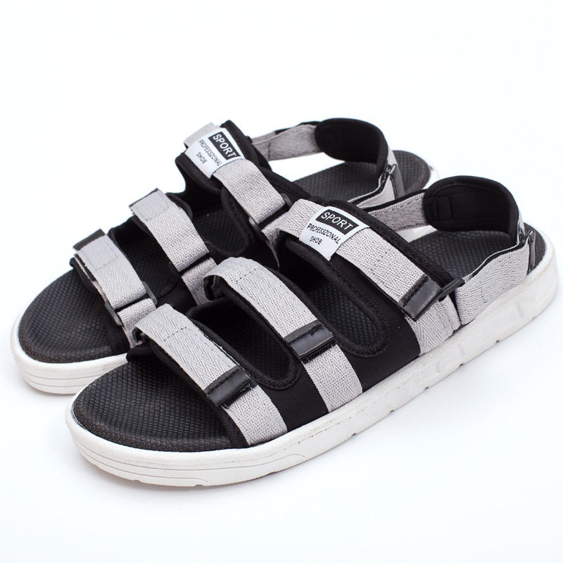 SANDALS MENS 2024 NEW SUMMER WEAR THICK-SOLED CASUAL TEEN DRIVING SPORTS BEACH INS TRENDY SHOES