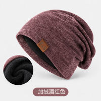 Black hats for men, autumn and winter, woolen hats, cold hats, headscarves, headscarves, knitted hats, warm pile hats for men thumbnail 6