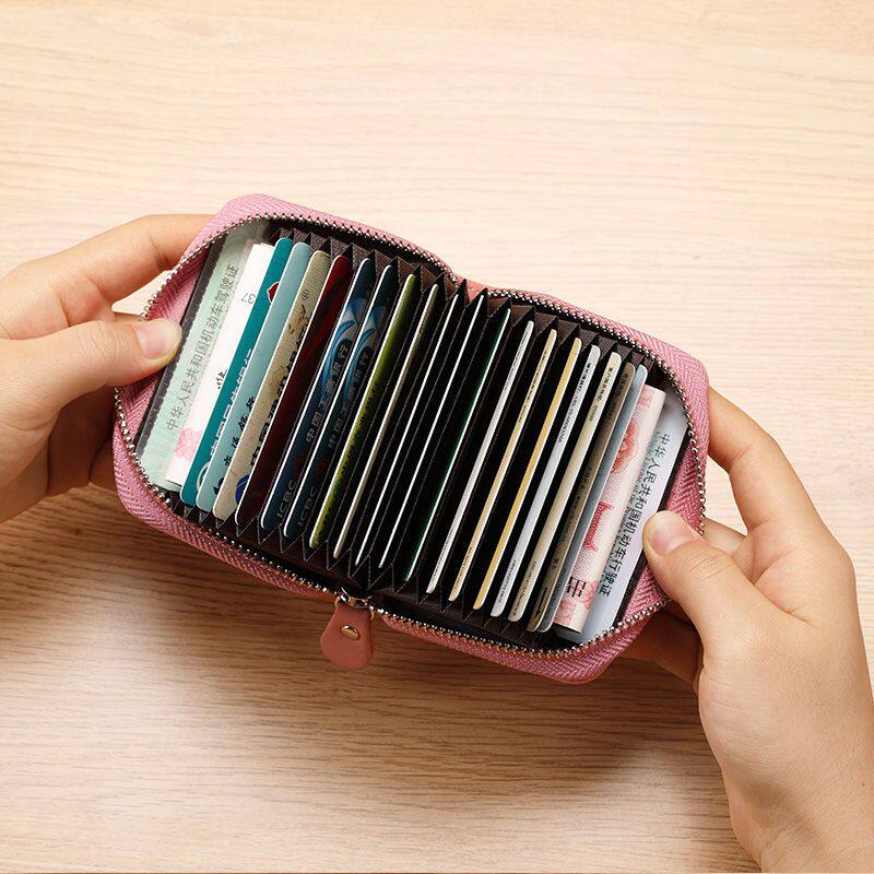 ANTI-DEGAUSSING AND ANTI-THEFT CARD HOLDERS MENS AND WOMENS SMALL AND MULTI-FUNCTIONAL ULTRA-THIN AND LARGE-CAPACITY CARD HOLDERS DRIVING DOCUMENTS COIN PURSES