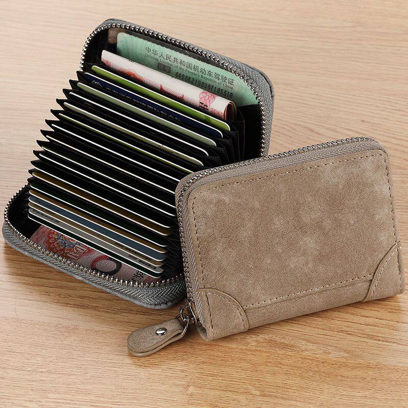 ANTI-DEGAUSSING AND ANTI-THEFT CARD HOLDERS MENS AND WOMENS SMALL AND MULTI-FUNCTIONAL ULTRA-THIN AND LARGE-CAPACITY CARD HOLDERS DRIVING DOCUMENTS COIN PURSES