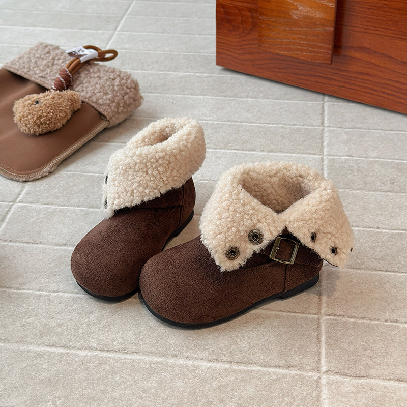 女童简约两穿短靴2025秋冬新款加绒保暖棉靴软底防滑百搭公主靴子,童鞋/婴儿鞋/亲子鞋,棉靴,淘宝优惠券,粉丝福利购,淘宝优惠卷