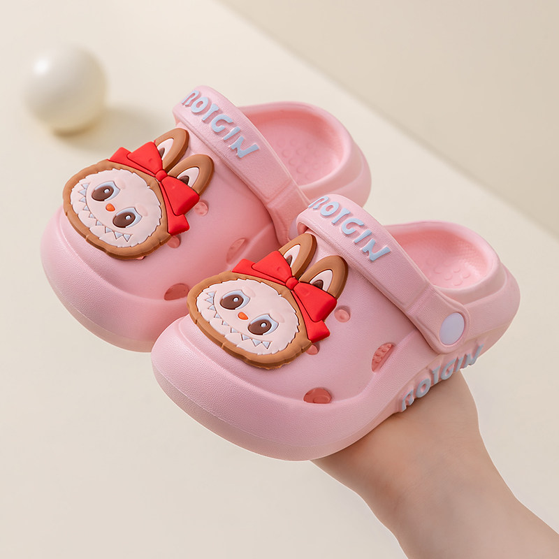 儿童洞洞鞋男童夏季可爱卡通室内防滑宝宝拖鞋男女孩外穿沙滩凉鞋