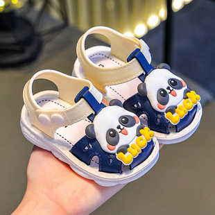 3岁儿童包头男孩软底鞋 宝宝凉鞋 婴儿学步男童0一1 2025新款 子 夏季