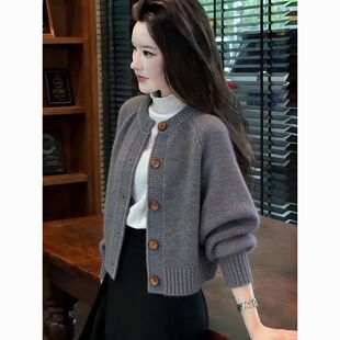 十三行东莞大朗高端毛衣开衫针织外套不起球正品新款深圳南油女装