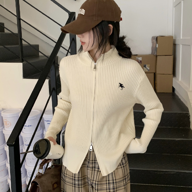 东莞大朗不起球立领短款毛衣针织开衫外套秋冬广州十三行女装上衣,女装/女士精品,毛针织衫,淘宝优惠券,粉丝福利购,淘宝优惠卷