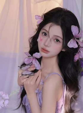 莫奈花园直播间氛围感蝴蝶墙
