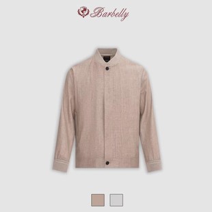 娜先生 杰N亚Oasi Cashmere同款 早秋高定亚麻混纺飞行员夹克外套