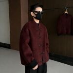 NYHSVGUO/南艺新年款双面穿新中式毛呢大衣55090男士