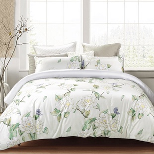 Natural Home/自然怡家轻奢纯棉全棉床上用品四件套贡缎防皱床品