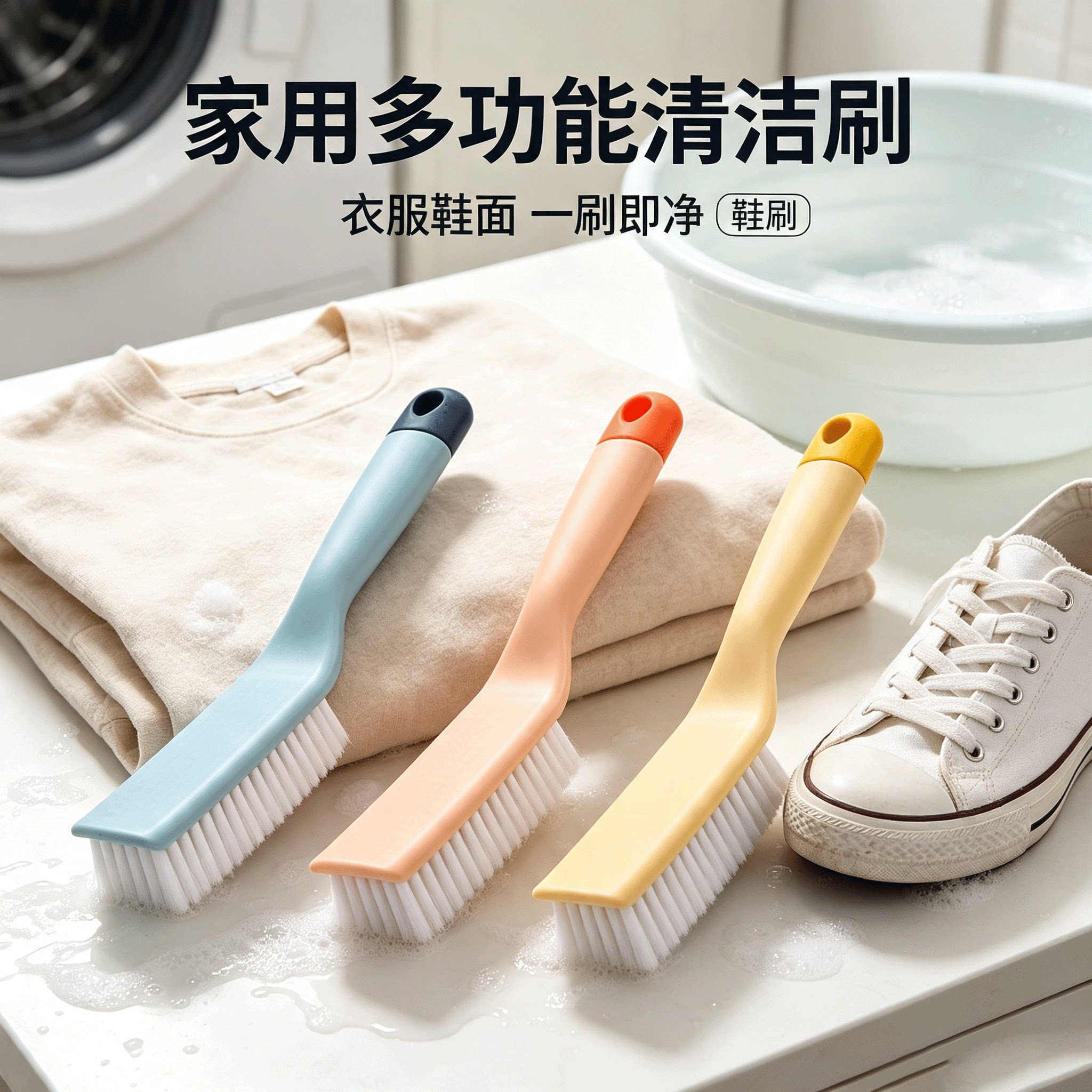 奔奔鹅软毛洗衣洗鞋刷图片