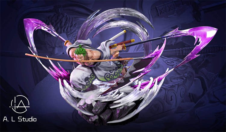 梦想小镇  al 炼狱鬼斩 索隆 限量手办雕像